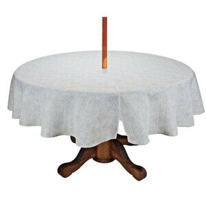 Textured Diamond Tablecloth 70 Rd Zip Umbrella Hole Indoor Outdoor Cloth Fabric
